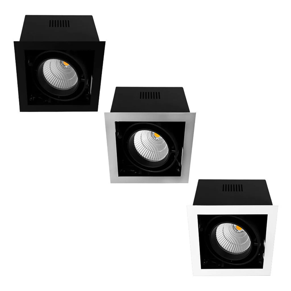 165mm LED Downlight 25w Black, Silver, White 2.7k, 3k, 4k, 5k, Vivid CRI 90+ XMB125 Trend Lighting - Mases LightingTrend Lighting