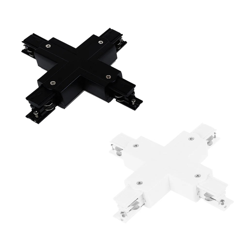 3 Circuit 4 - way Track Adaptor in Black, White or Silver - Mases LightingTrend Lighting