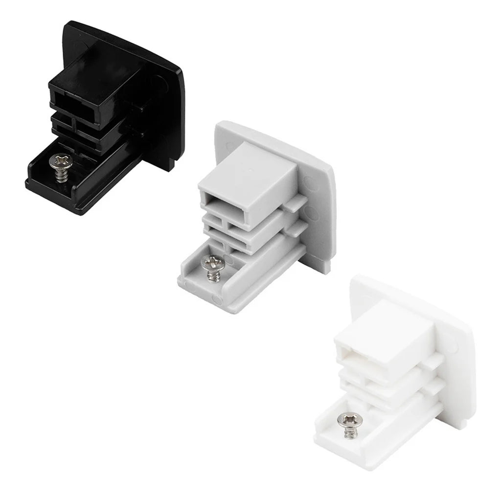 3 Circuit Track Dead End Adaptor in Black, White or Silver - Mases LightingTrend Lighting