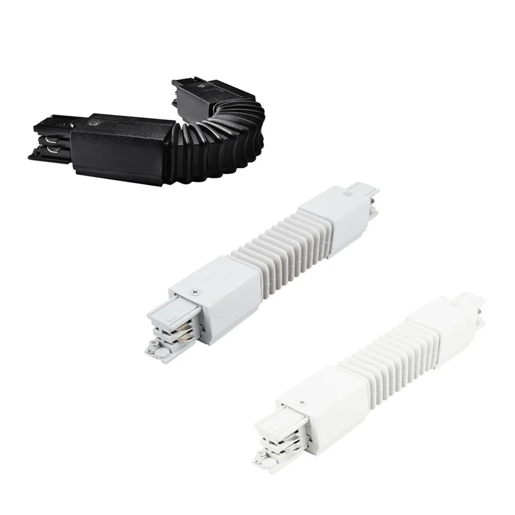 3 Circuit Track Flexible Joiner in Black, Silver or White - Mases LightingTrend Lighting