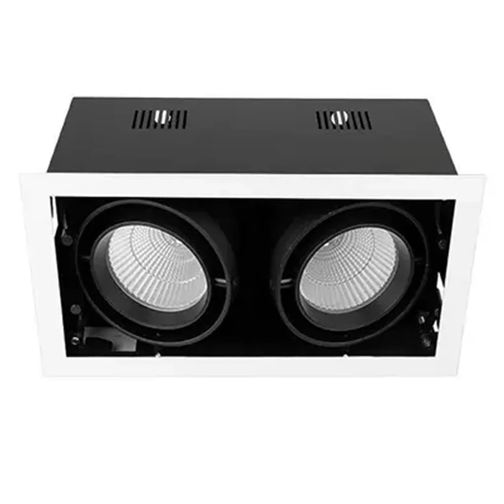 320mmx165mm LED Downlight 50w Black, Silver, White 2.7k, 3k, 4k, 5k, Vivid CRI 90+ XMB225 Trend Lighting - Mases LightingTrend Lighting