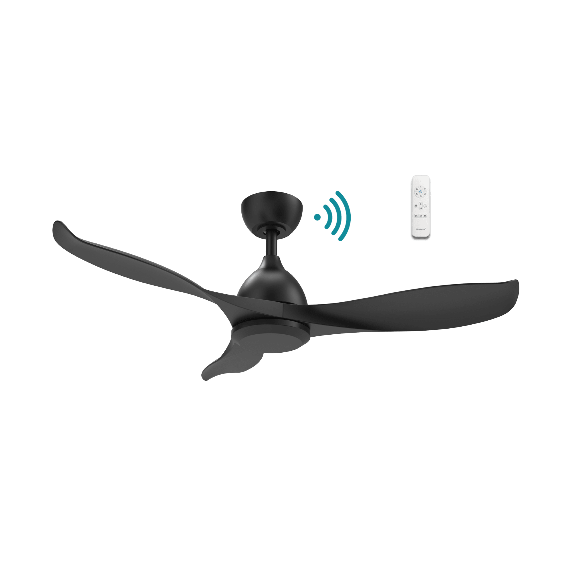 42" Scorpion DC Ceiling Fan Matt Black or Matt White MSDC103 by Martec - Mases LightingMartec