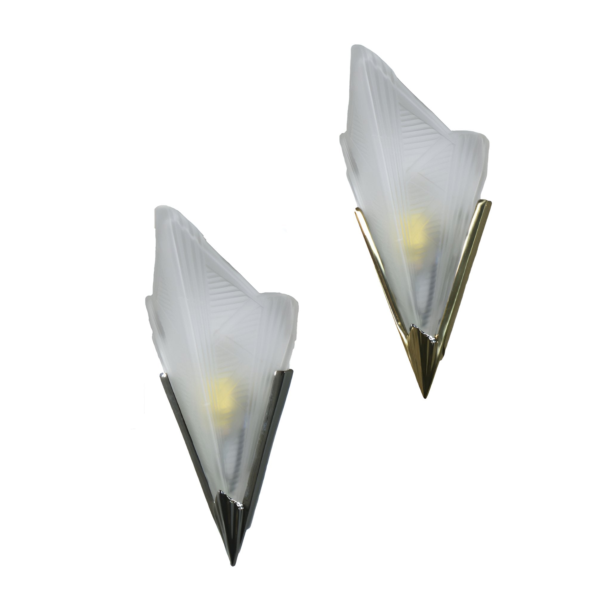 7011 1 Light Sconce Wall Light - Brass or Chrome - Mases LightingLode Lighting