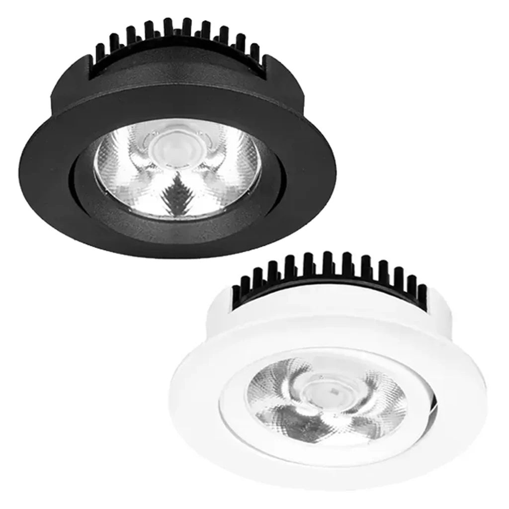 76mm LED Downlight 7w Black, White 3k, 4k EA73 Trend Lighting - Mases LightingTrend Lighting
