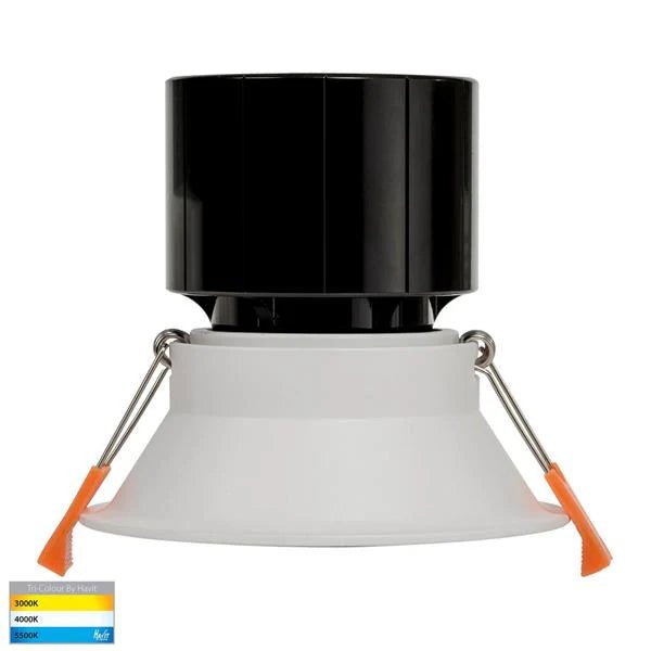 90mm LED Downlight 12w White or Black CCT HV5514T Havit Lighting - Mases LightingHavit Lighting