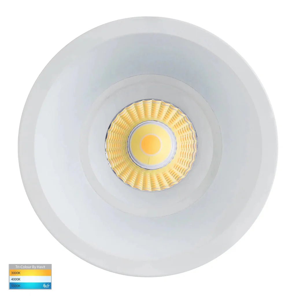 90mm LED Downlight 12w White or Black CCT HV5514T Havit Lighting - Mases LightingHavit Lighting