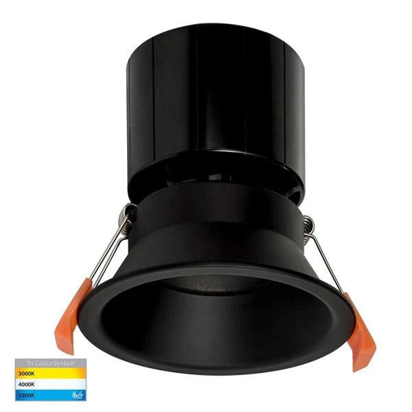 90mm LED Downlight 12w White or Black CCT HV5514T Havit Lighting - Mases LightingHavit Lighting