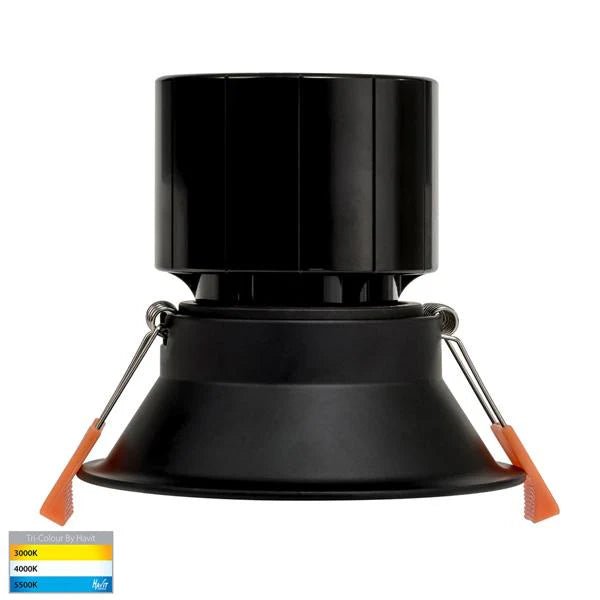 90mm LED Downlight 12w White or Black CCT HV5514T Havit Lighting - Mases LightingHavit Lighting