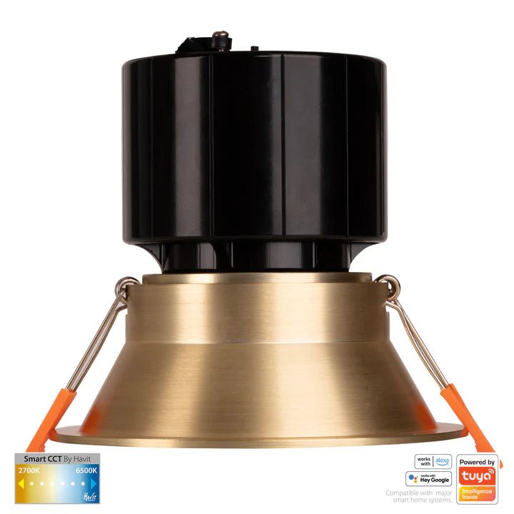 90mm Prime Deep Wifi LED Downlight 12w CCT CRI 90+ HV5514CCT Havit Lighting - Mases LightingHavit Lighting