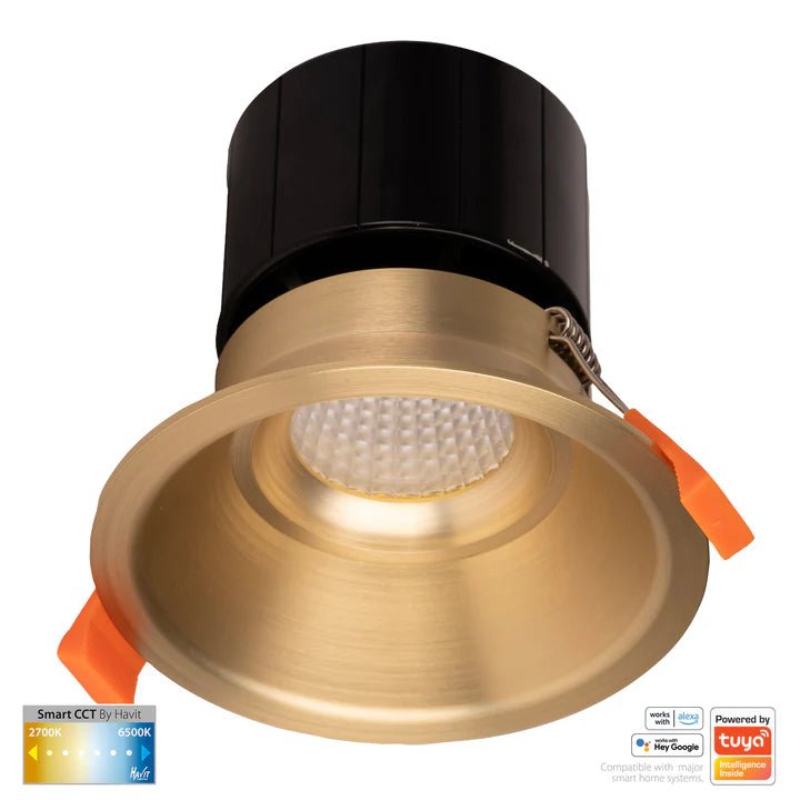 90mm Prime Deep Wifi LED Downlight 12w CCT CRI 90+ HV5514CCT Havit Lighting - Mases LightingHavit Lighting