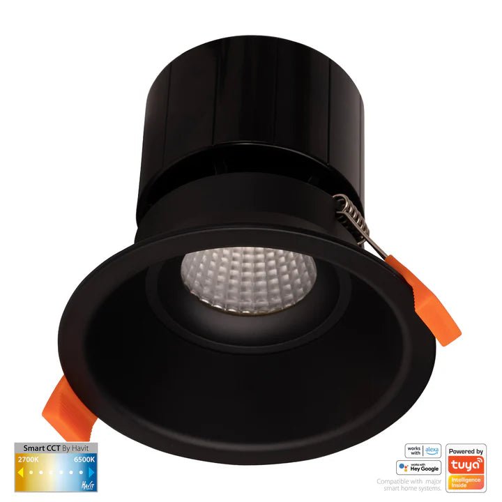 90mm Prime Deep Wifi LED Downlight 12w CCT CRI 90+ HV5514CCT Havit Lighting - Mases LightingHavit Lighting