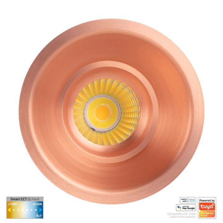 90mm Prime Deep Wifi LED Downlight 12w CCT CRI 90+ HV5514CCT Havit Lighting - Mases LightingHavit Lighting