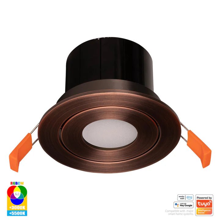 90mm Prime Wifi LED Downlight 12w RGBCW CRI 90+ HV5512RGBCW Havit Lighting - Mases LightingHavit Lighting