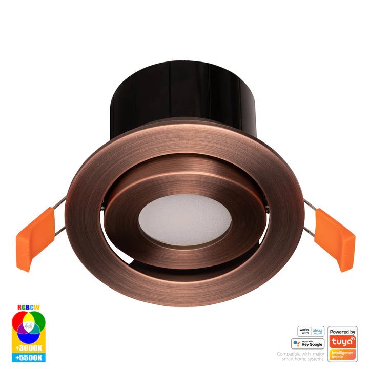 90mm Prime Wifi LED Downlight 12w RGBCW CRI 90+ HV5512RGBCW Havit Lighting - Mases LightingHavit Lighting