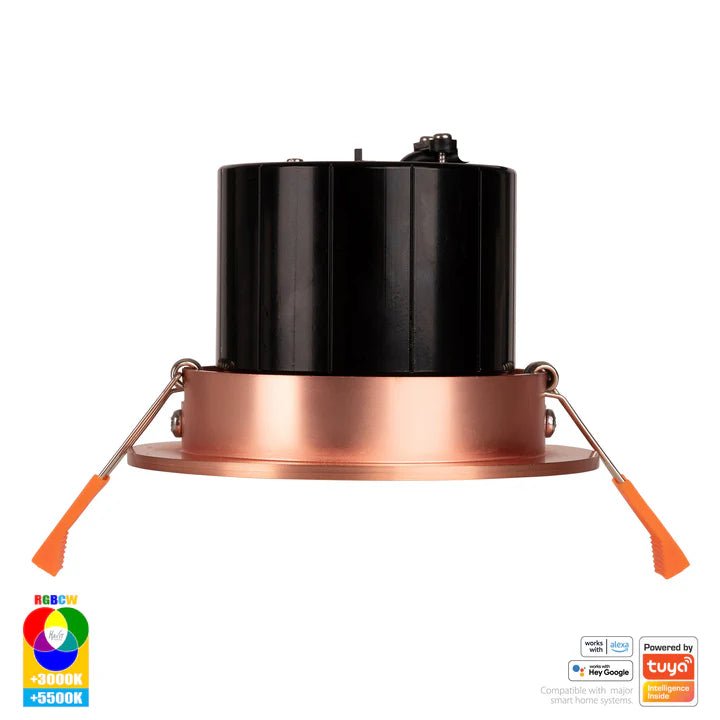 90mm Prime Wifi LED Downlight 12w RGBCW CRI 90+ HV5512RGBCW Havit Lighting - Mases LightingHavit Lighting