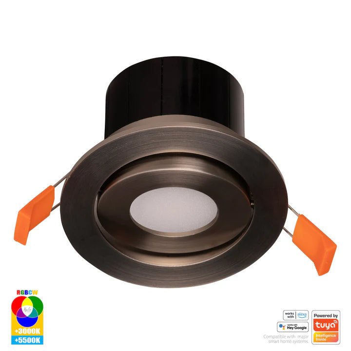 90mm Prime Wifi LED Downlight 12w RGBCW CRI 90+ HV5512RGBCW Havit Lighting - Mases LightingHavit Lighting