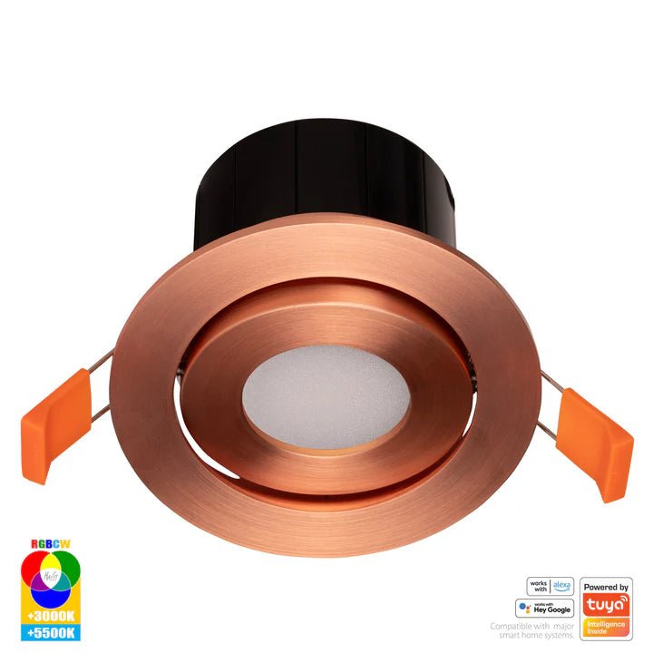 90mm Prime Wifi LED Downlight 12w RGBCW CRI 90+ HV5512RGBCW Havit Lighting - Mases LightingHavit Lighting