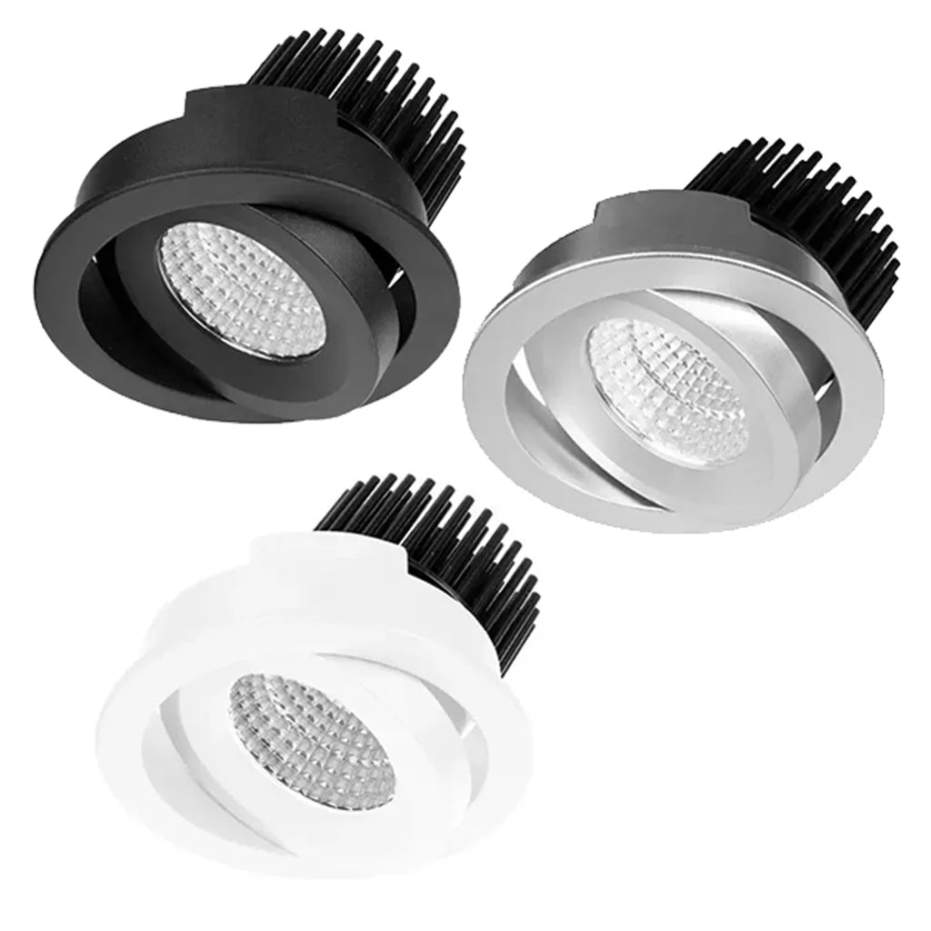 92mm LED Downlight 10w Black, Silver, White 2.7k/3k/4k/5k/Vivid CRI 90+ XDC10 Trend Lighting - Mases LightingTrend Lighting