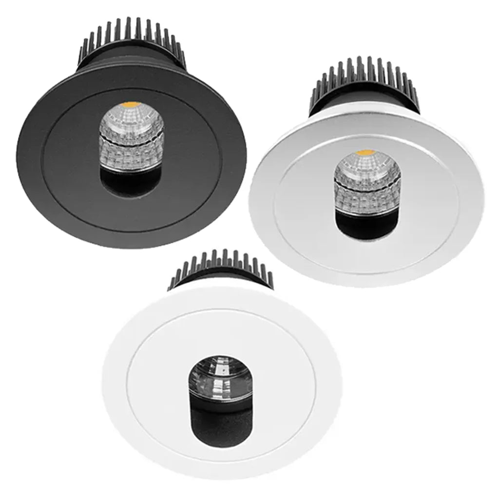 92mm LED Downlight 10w Black, Silver, White 2.7k/3k/4k/5k/Vivid CRI 90+ XDI10 Trend Lighting - Mases LightingTrend Lighting