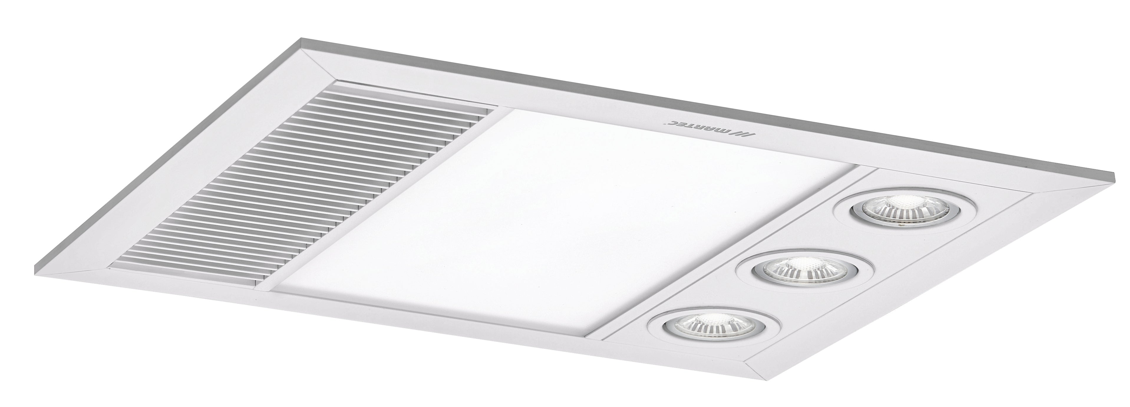 Martec 480m³/h Linear MINI 3 in 1 Bathroom Heater / Exhaust Fan & LED Light in White - MBHM1000