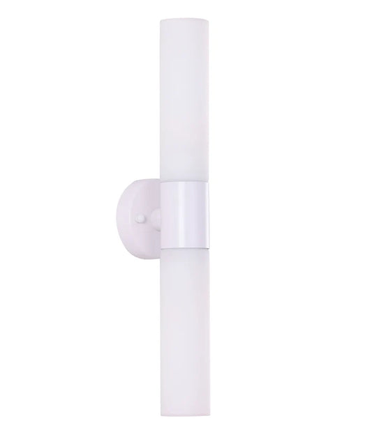 CLA Vara Interior Tubular Up/Down Opal Glass Wall Lights