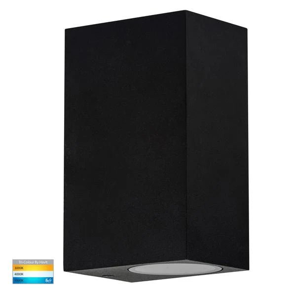 Accord Up & Down LED Wall Light TRI Colour in Black or White Havit Lighting - HV3632T - Mases LightingHavit Lighting