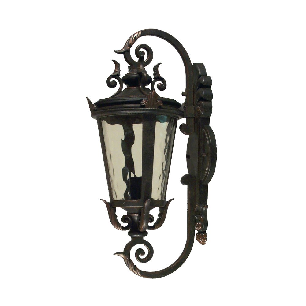 ALBANY Exterior Mini - Small- Medium Antique Bronze Wall Bracket Light - IP44 - Mases LightingLode Lighting
