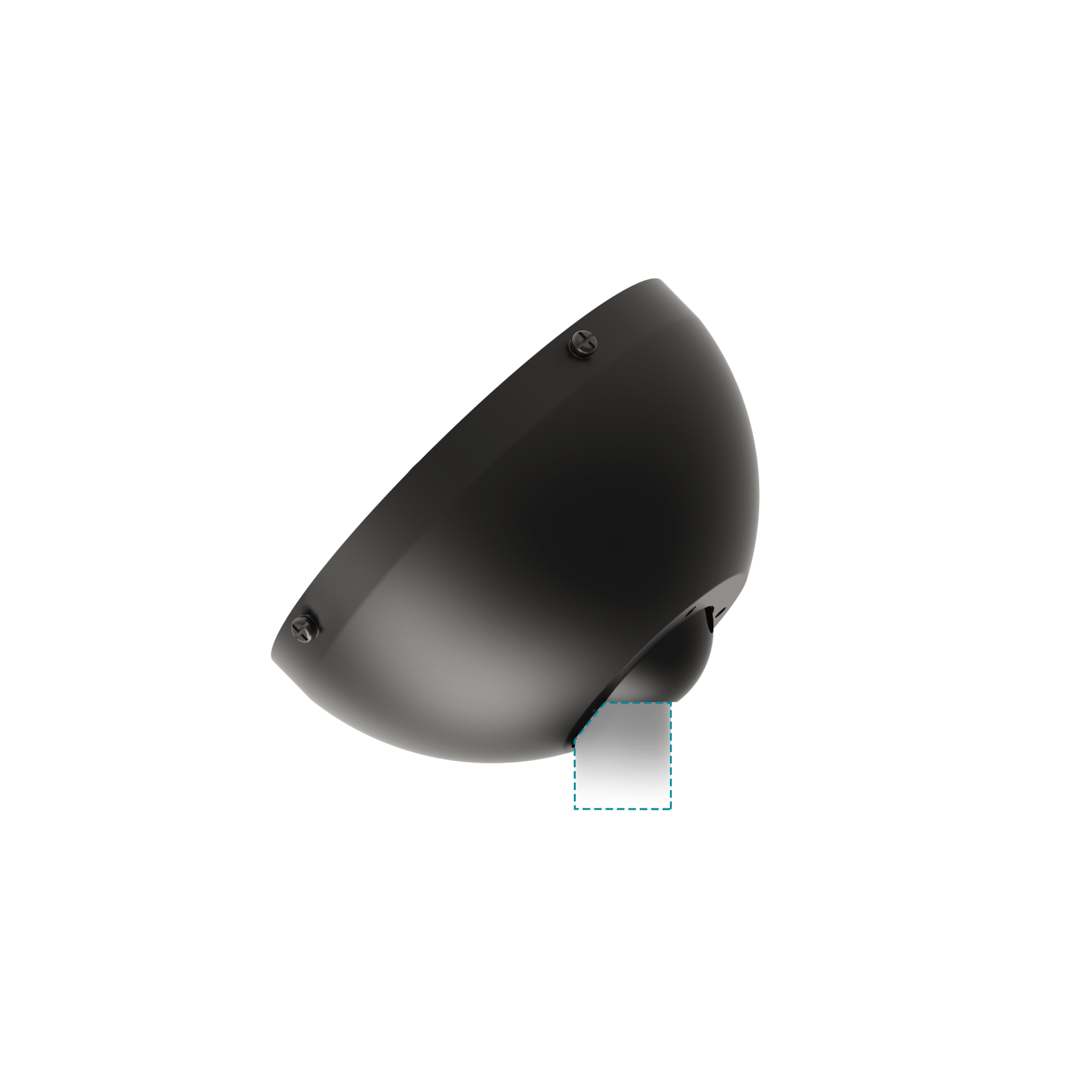 Angle Ceiling Fan Canopy 45 Degree To Suit All Martec Fans With 26mm Downrods White or Black - Mases LightingMartec