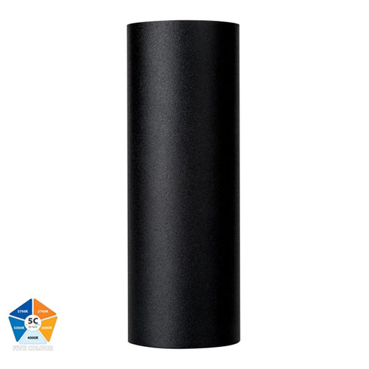 Aries Up & Down LED Wall Light CCT 12w Aluminium Black or White Havit Lighting - HV3626S - ALU - Mases LightingHavit Lighting