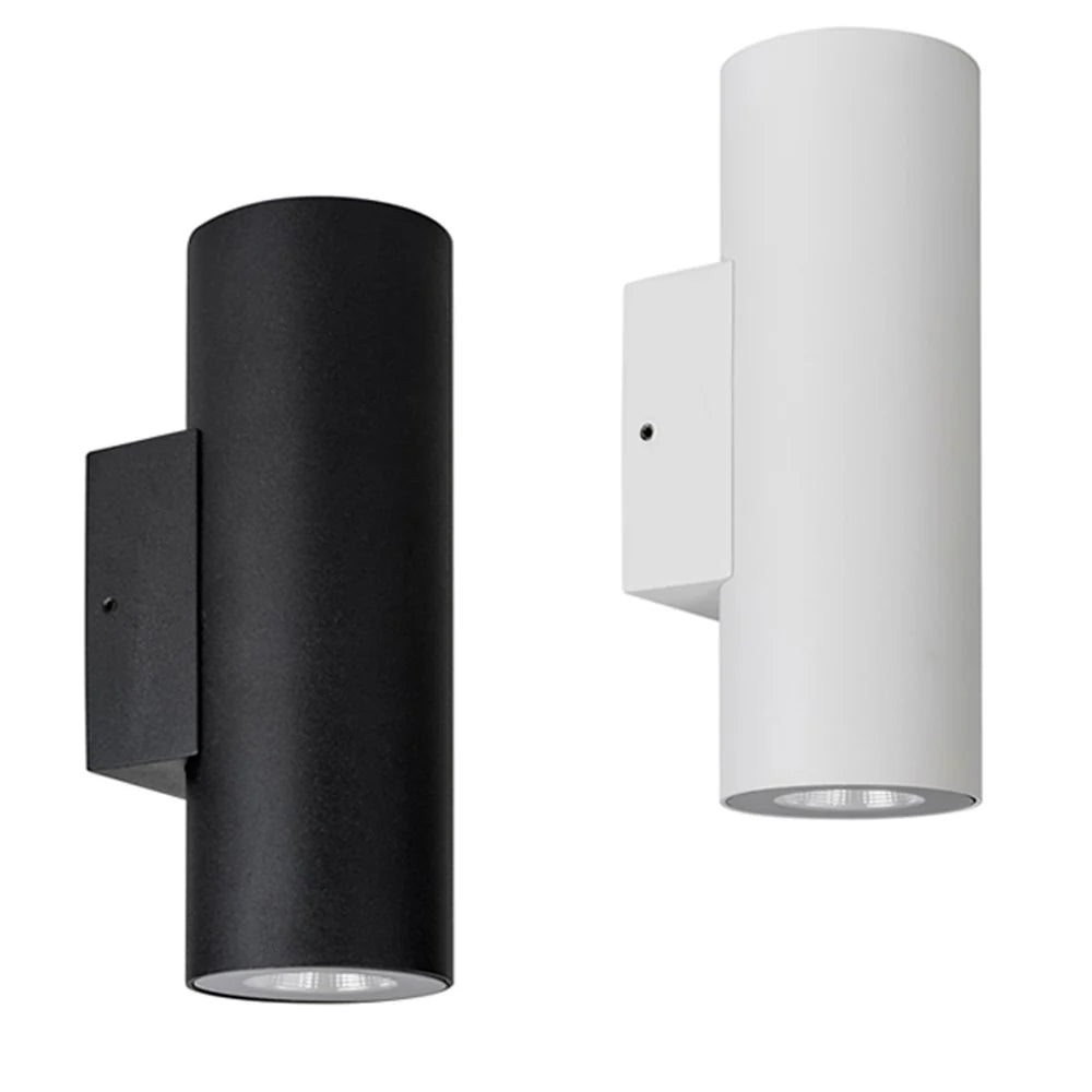 Aries Up & Down LED Wall Light CCT 12w Aluminium Black or White Havit Lighting - HV3626S - ALU - Mases LightingHavit Lighting