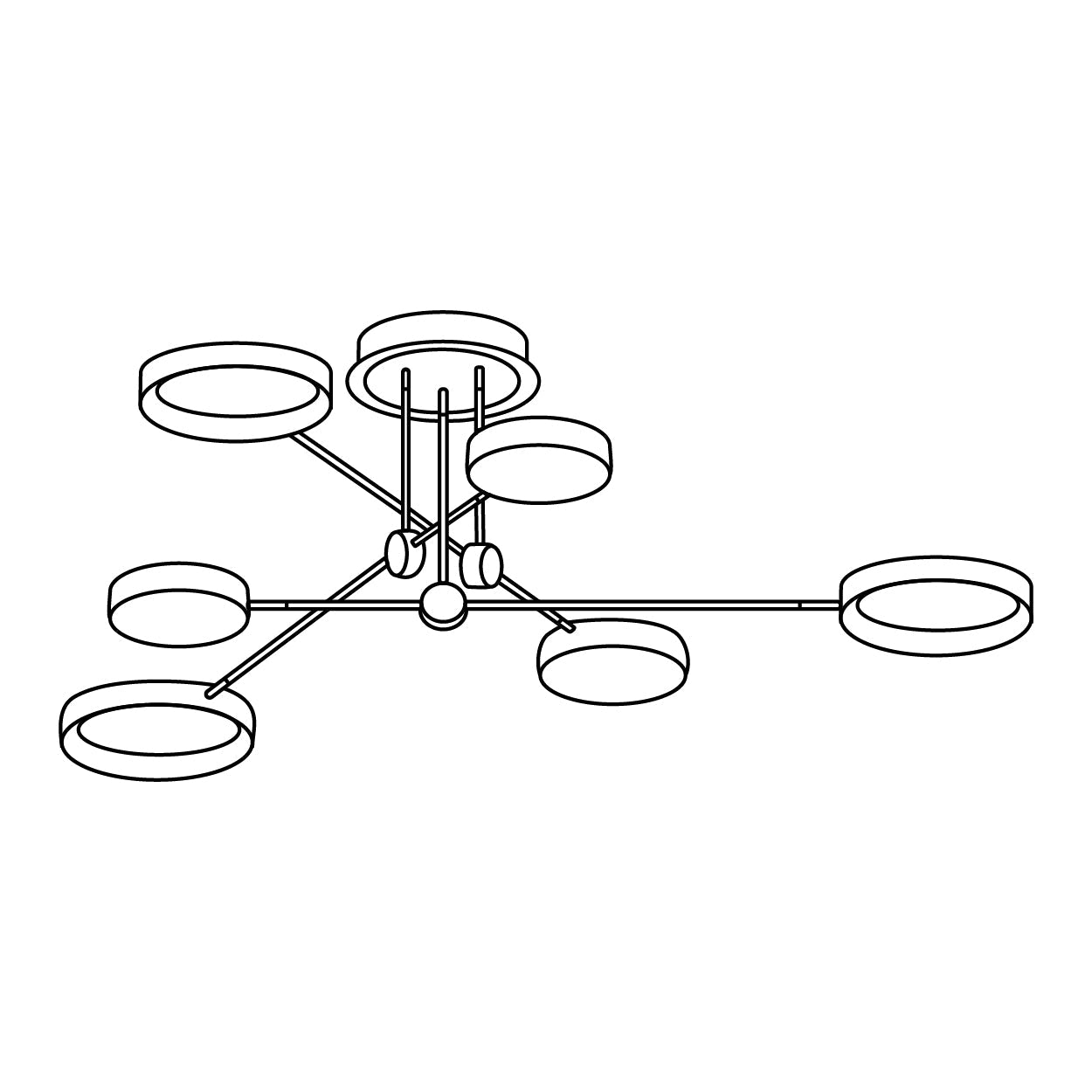 Athena Close To Ceiling Pendant Light | Lighting Creations - Mases LightingLighting Creations