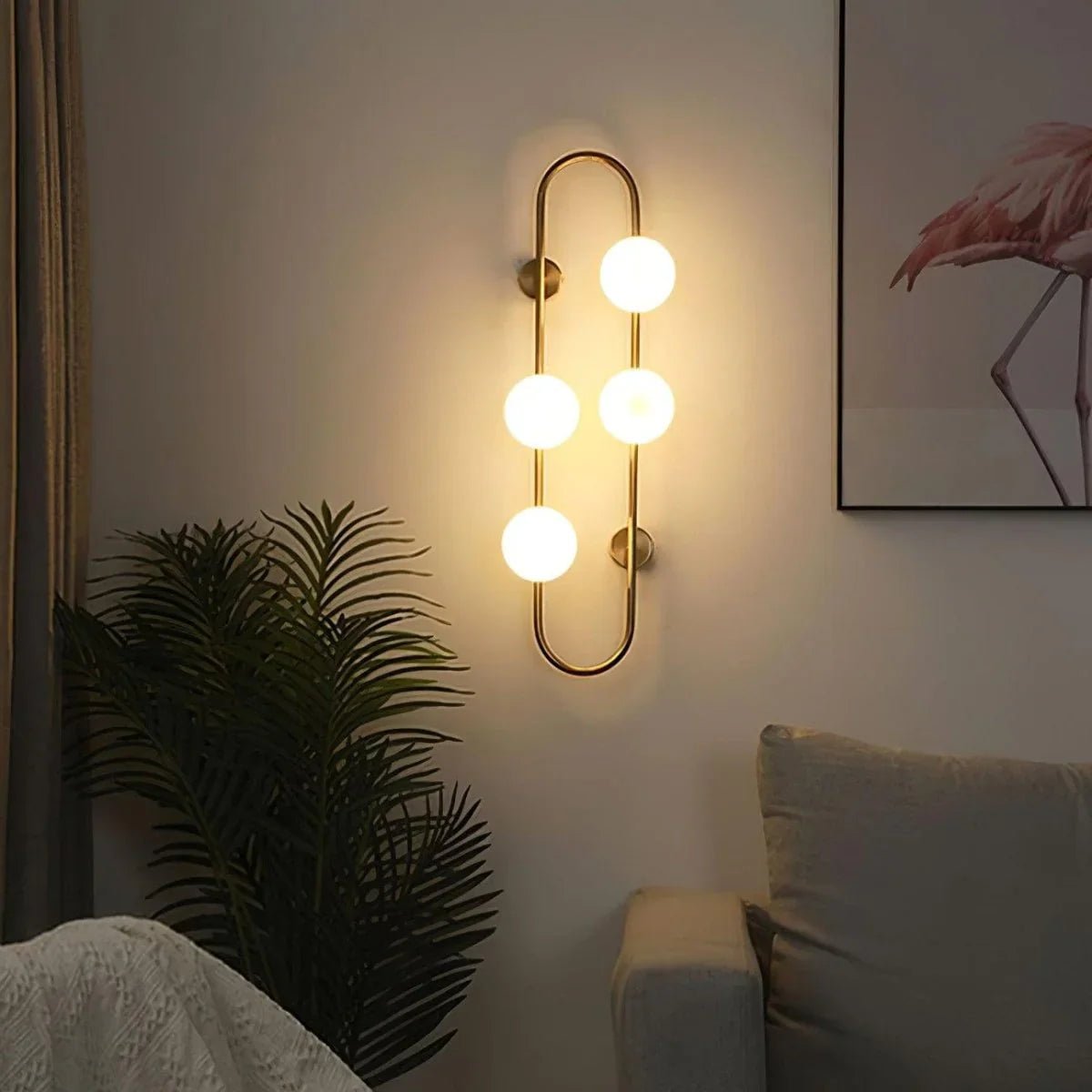 BACH Large Wall Light in Matte Black or Brass | Lighting Creations - Mases LightingLighting Creations