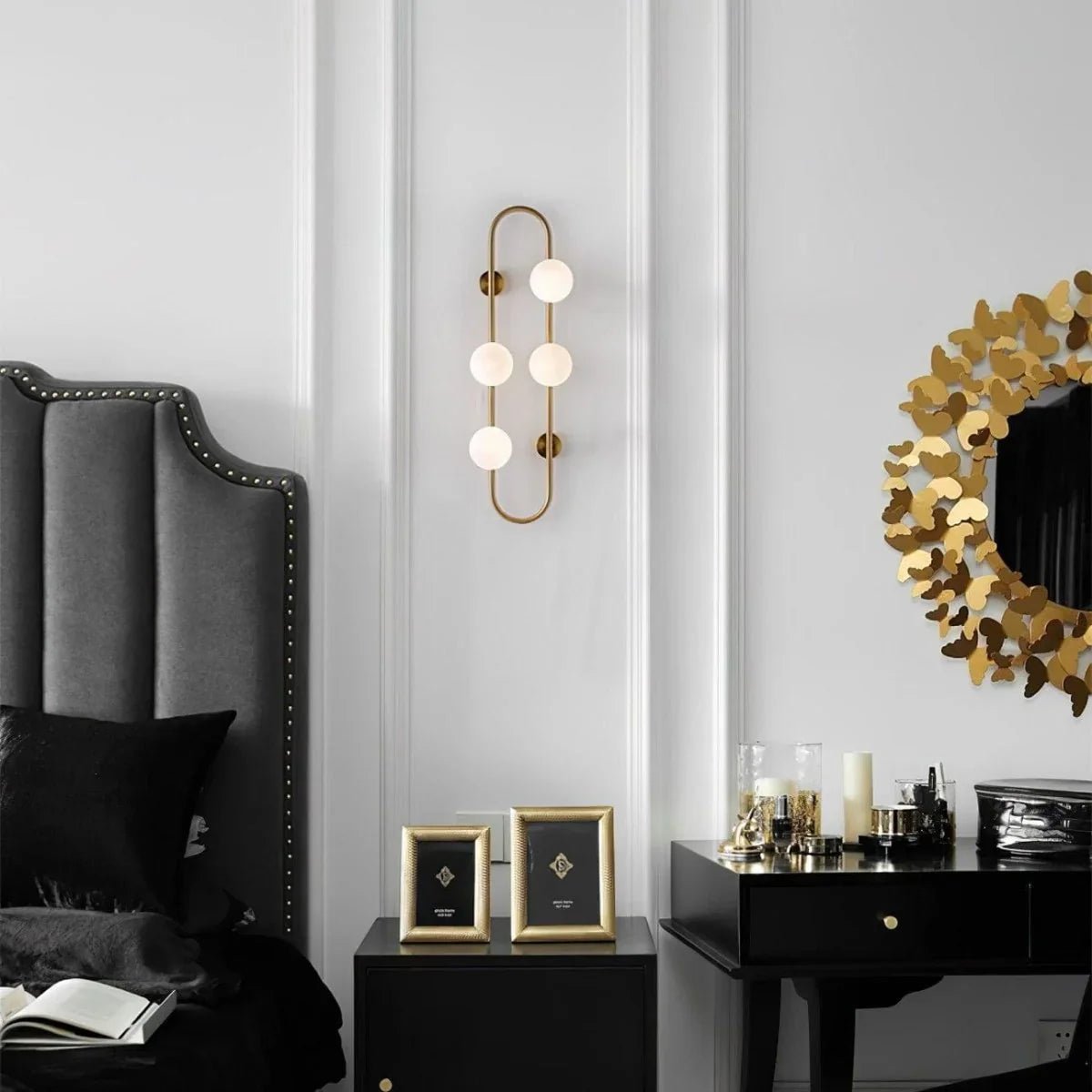 BACH Large Wall Light in Matte Black or Brass | Lighting Creations - Mases LightingLighting Creations