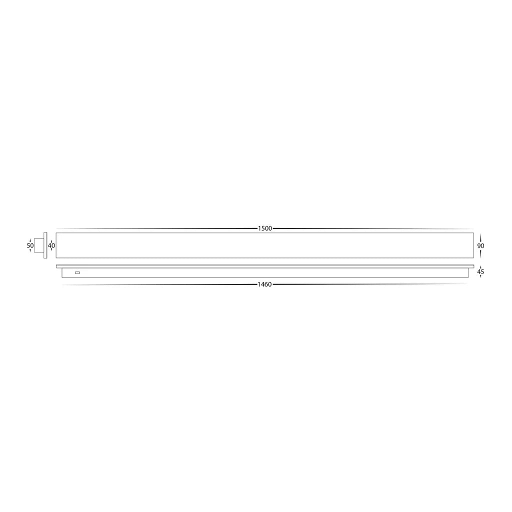 Barline Shadow Outdoor LED Wall Light 1500mm in Black, White Havit Lighting - HV3576T - Mases LightingHavit Lighting