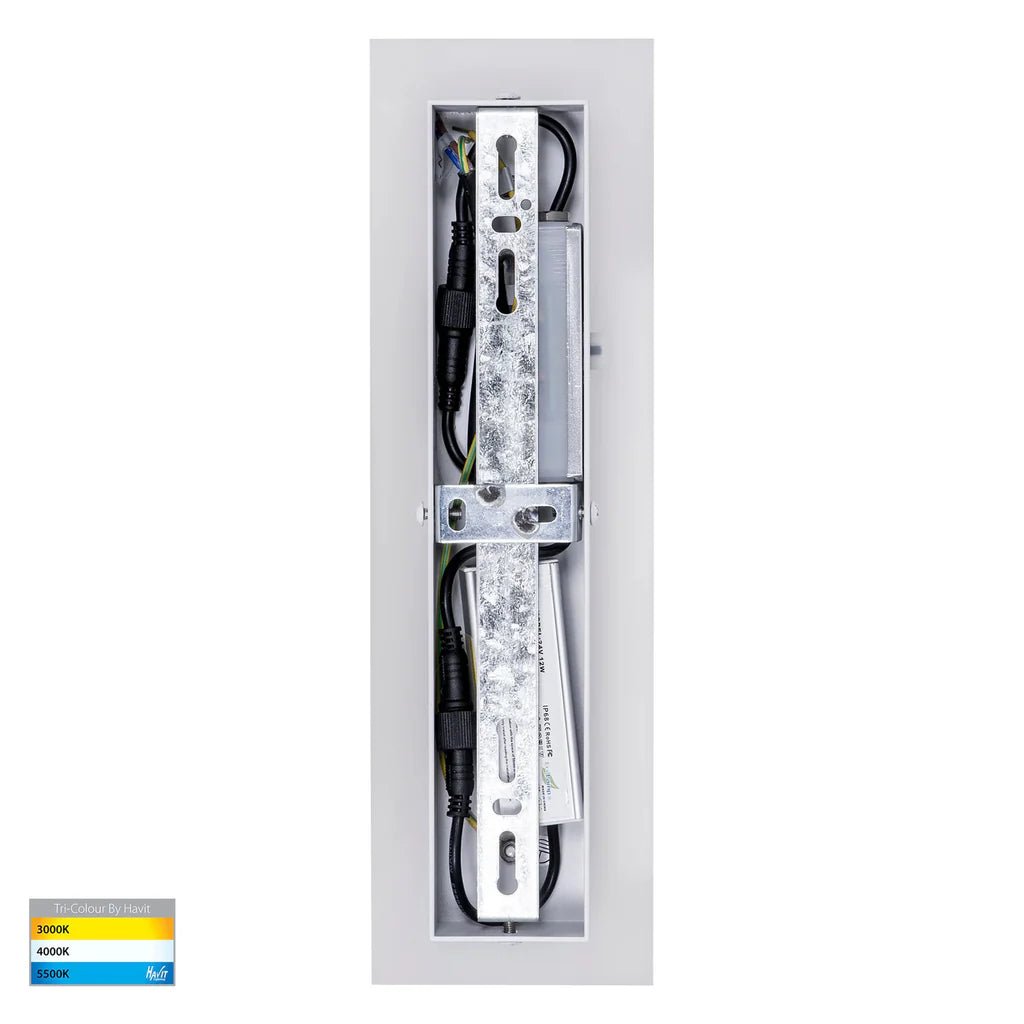Barline Shadow Outdoor LED Wall Light 300mm in Black, White Havit Lighting - HV3571T - Mases LightingHavit Lighting
