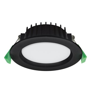 Martec Blitz II 13W low-profile LED downlight, 4-colour CCT, matt black