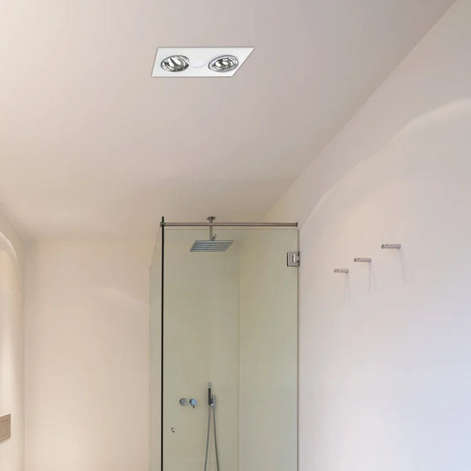 Brilliant White Horizon 2 Light Bathroom Mate - Mases LightingBrilliant Lighting