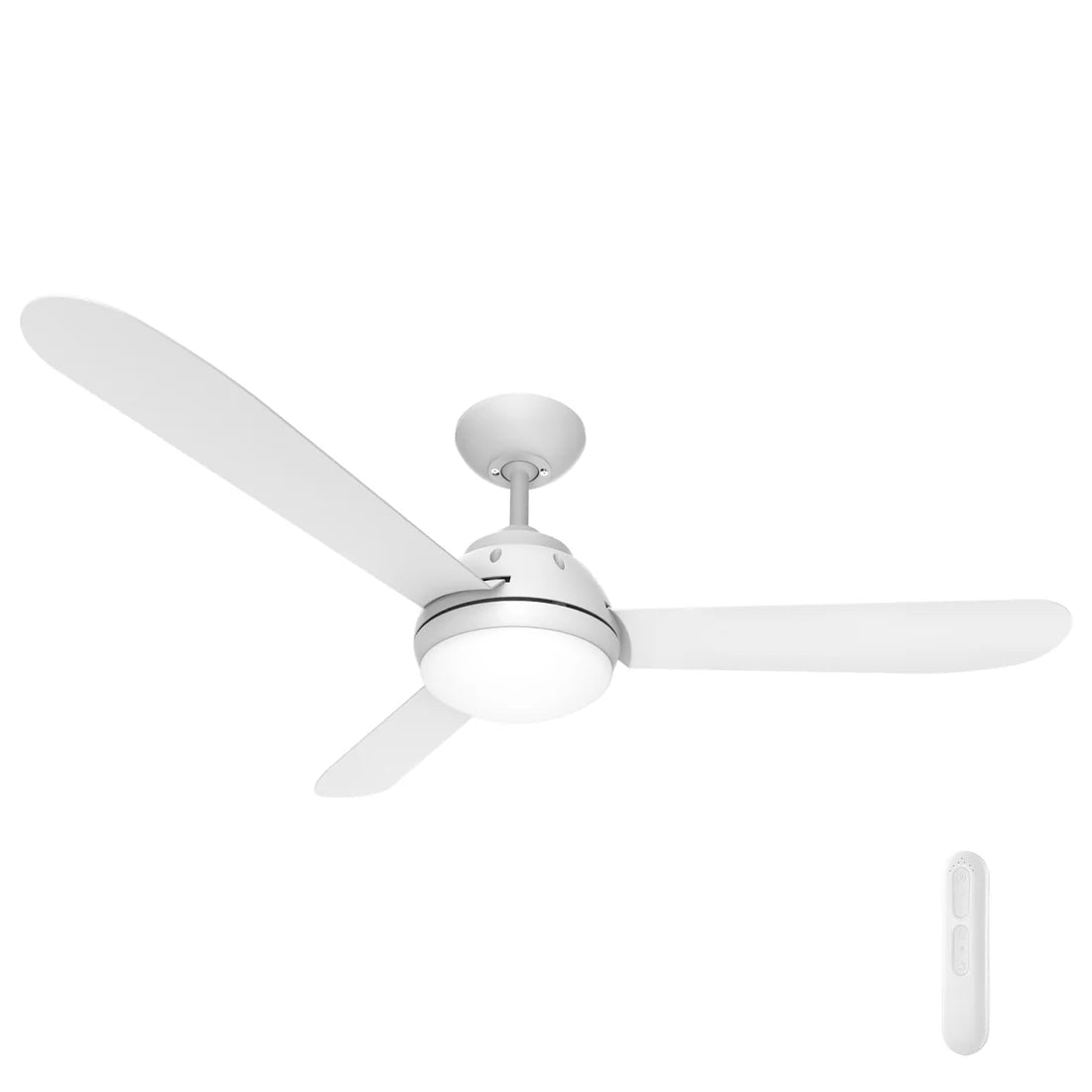 Brooke 50" DC Ceiling Fan with Remote With Light or Without Light in White or Black - Mases LightingMercator