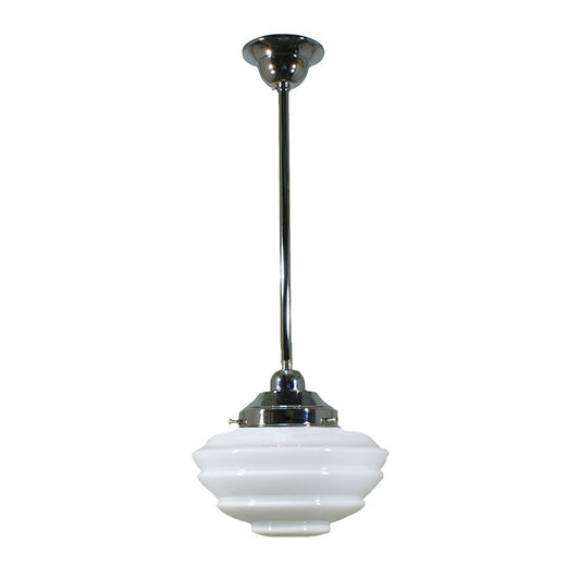 Cannes 1 Light ROD Pendant Light - Black/Chrome/Polished Brass/Chrome Retro - Mases LightingLode Lighting