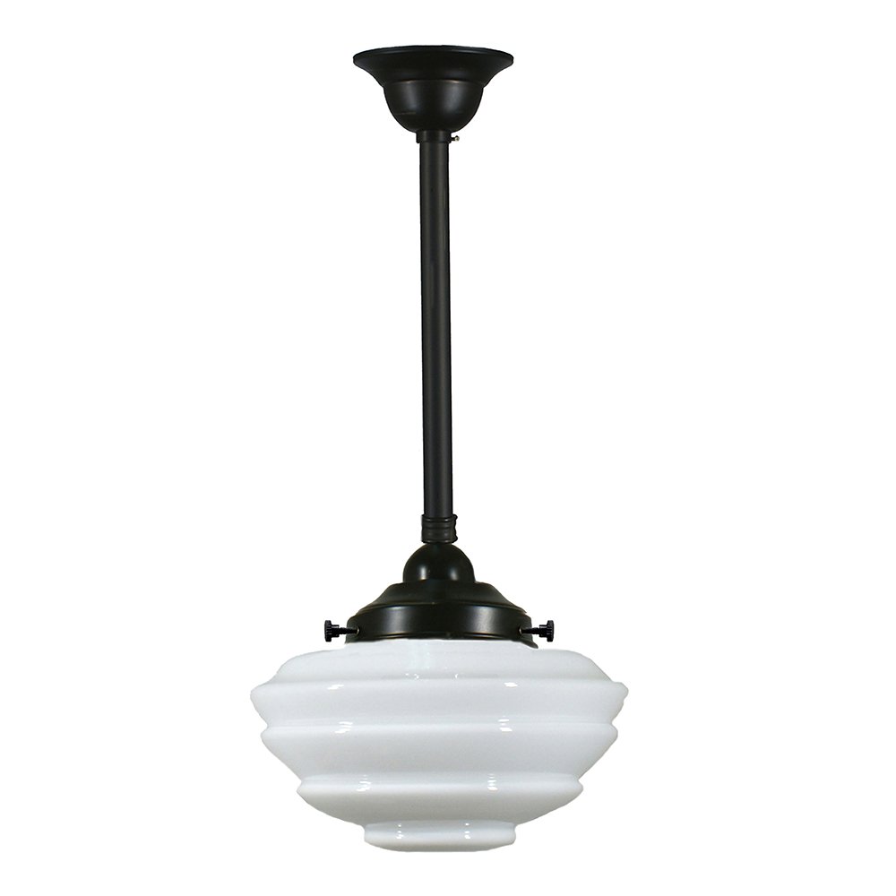 Cannes 1 Light ROD Pendant Light - Black/Chrome/Polished Brass/Chrome Retro - Mases LightingLode Lighting