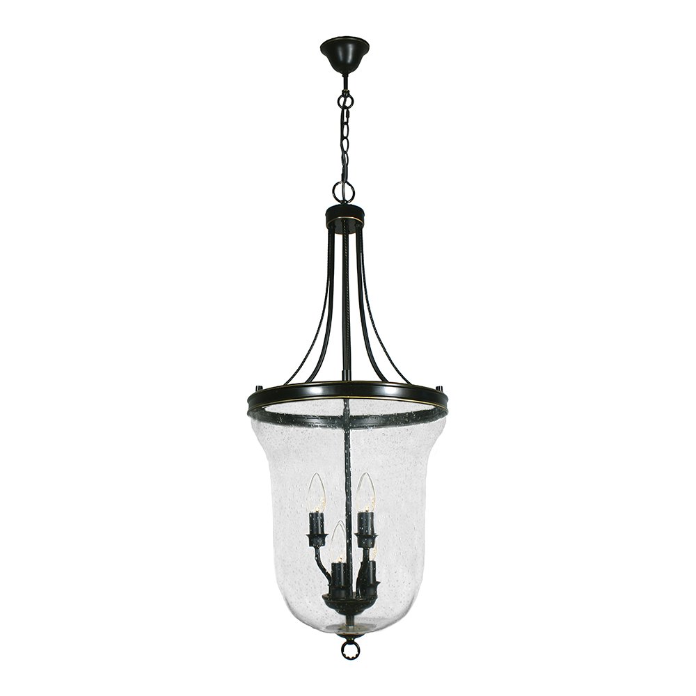 Carrington Small, Medium, Large 3 or 4 or 6 Light Lantern Bronze Pendant Light