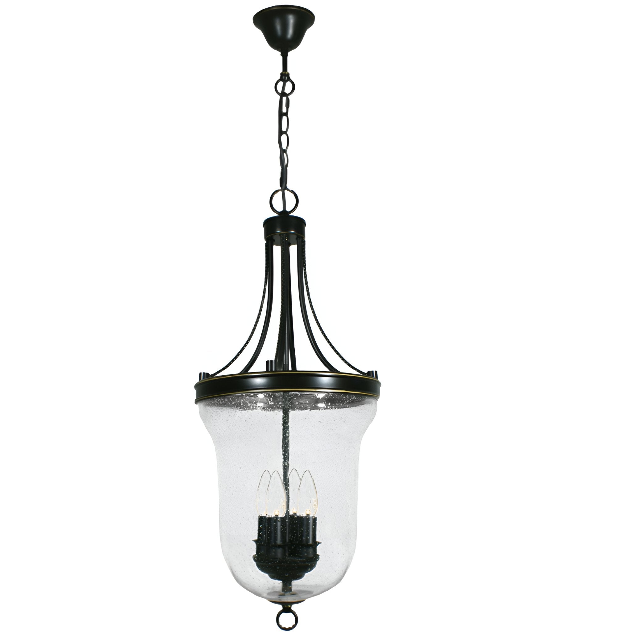 Carrington Small, Medium, Large 3 or 4 or 6 Light Lantern Bronze Pendant Light