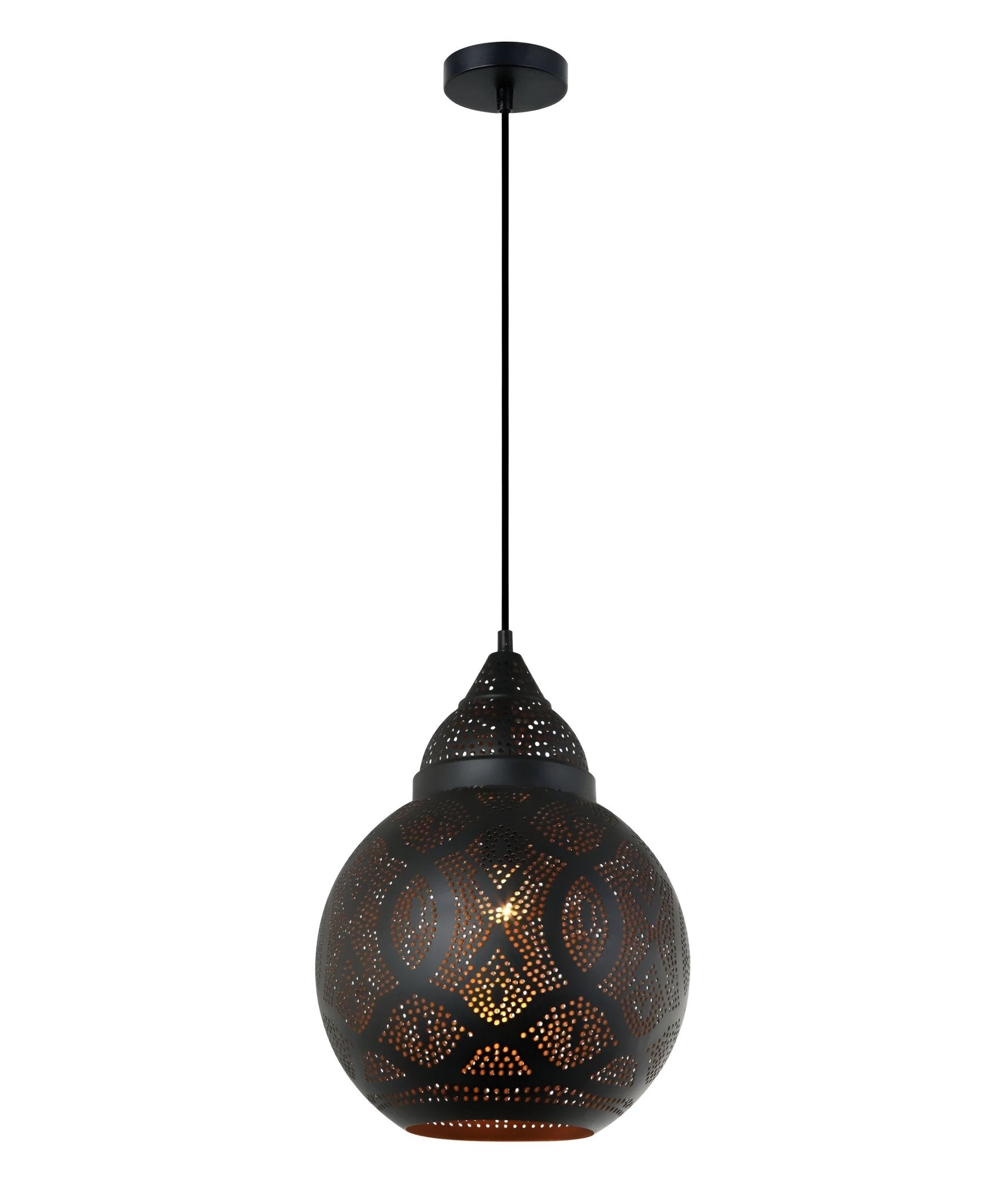 CLA MARRAKESH Bohemian Interior Bell Shape Pendant Lights- Black - Mases LightingCLA