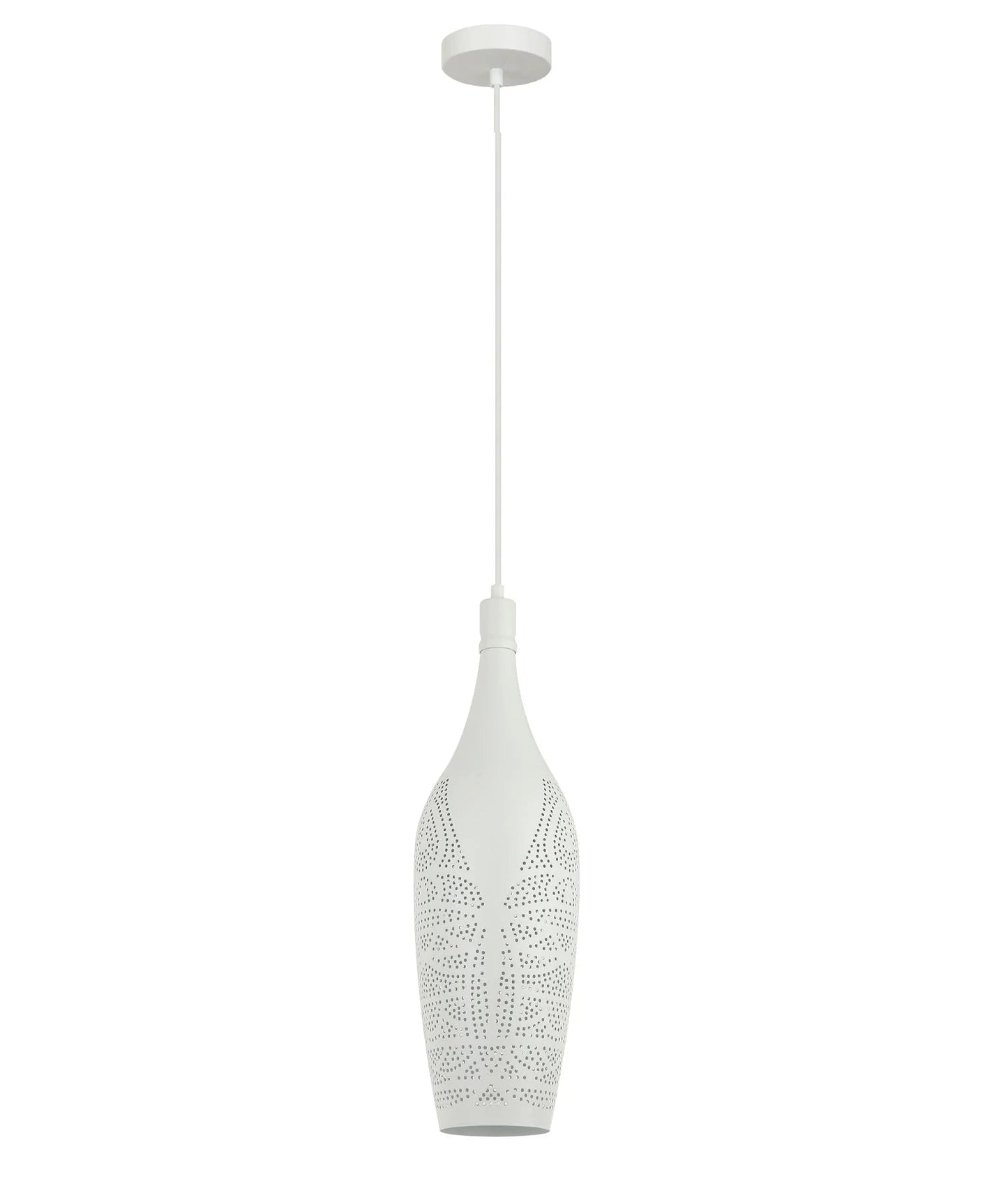 CLA MARRAKESH Bohemian Interior Bottle Shape Pendant Lights - Black & White - Mases LightingCLA