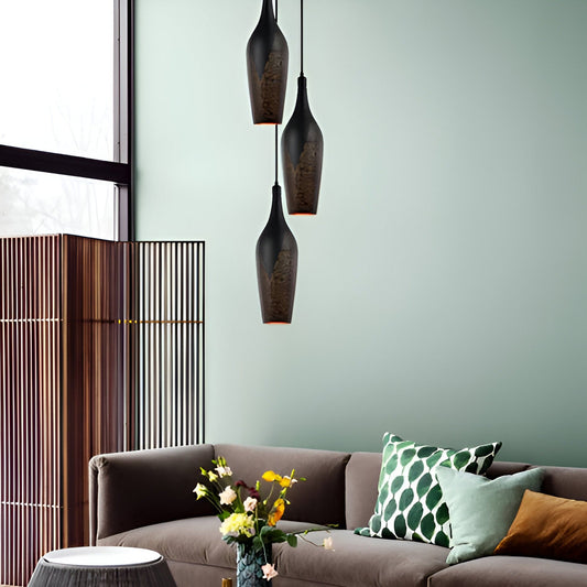 CLA MARRAKESH Bohemian Interior Bottle Shape Pendant Lights- Black - Mases LightingCLA