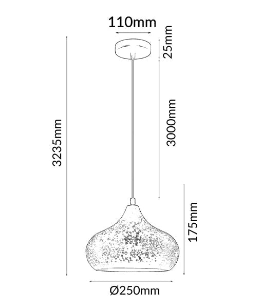 CLA MARRAKESH Bohemian Interior Champagne Glass Shape Pendant Light - Mases LightingCLA