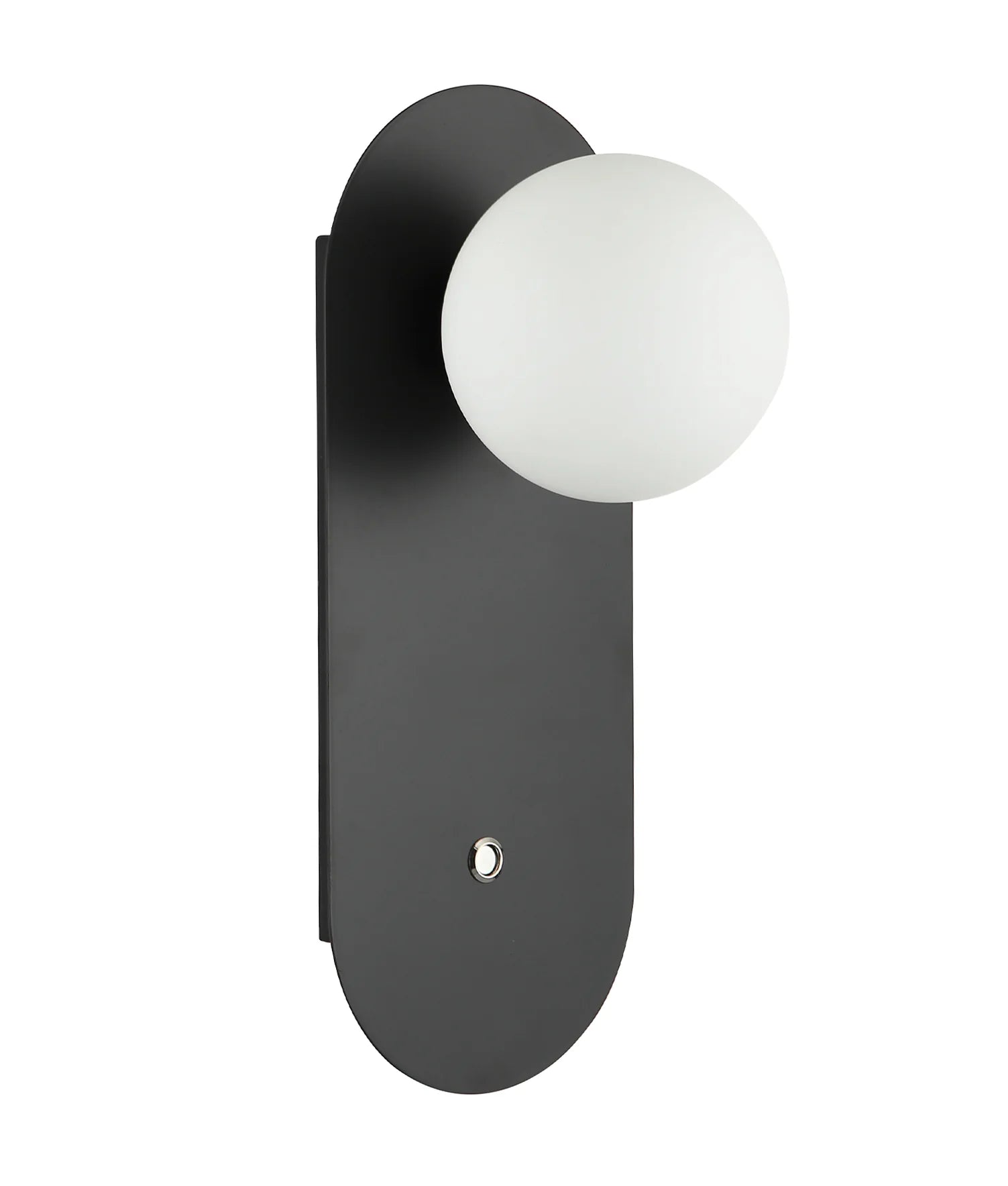 CLA Ovalis Interior Round Opal Diffuser Oblong Base with Switch Wall Lights - Mases LightingCLA