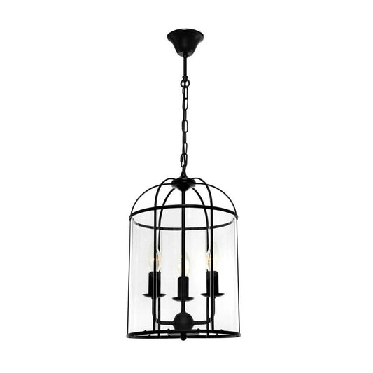 Clovelly Pendant Light 3lt in Black or Chrome - Mases LightingCougar Lighting
