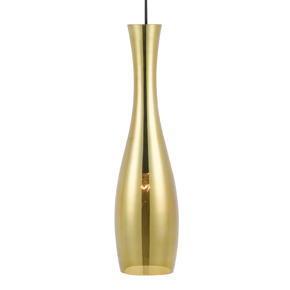 Conie 1 Light Pendant Black / Gold - CONIE PE - BKGD - Mases LightingTelbix