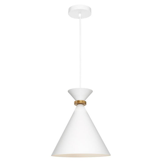 Cougar Julia 1 Light Pendant Black Small or White Small - Mases LightingCougar Lighting